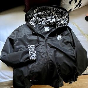 Disney Parks (Walt Disney World) Women’s Size XL Black Rain Jacket